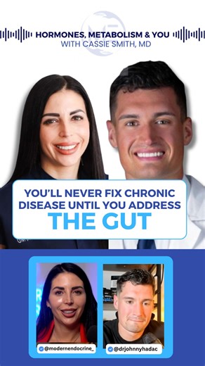 Dr. Cassie M Smith on Instagram: "Medicine Is Falling Behind... Chronic disease keeps rising, yet doctors receive little to no training in nutrition or gut health. That gap is hurting patients. Comment 90 ⤵️ In today’s episode, I sit down with @drjohnnyhadac to unpack what medical training still misses, why root-cause care matters, and how inflammation, hormones, and the gut are deeply connected. If you’re tired of symptom-chasing and want real answers, this conversation is for you. Comment 90 ⤵