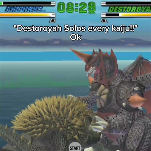 Anguirus Teabagging in Godzilla Games