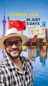 143K views · 7.8K reactions | Get Your Chinese Tourist Visa in Just 5...