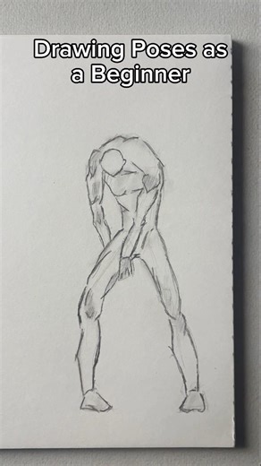 How I draw poses as a Beginner✨️