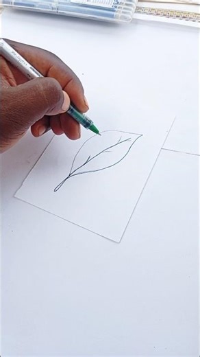 leaf 🌿 drawing for beginners | Easy drawing.