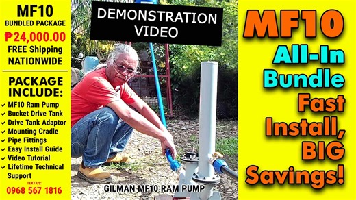 💧 𝗠𝗙𝟭𝟬 𝗖𝗼𝗺𝗽𝗹𝗲𝘁𝗲 𝗦𝗲𝘁𝘂𝗽 𝗣𝗮𝗰𝗸 — 𝗣𝗲𝗿𝗳𝗲𝗰𝘁 𝗳𝗼𝗿 𝗙𝗶𝗿𝘀𝘁‑𝗧𝗶𝗺𝗲𝗿𝘀! 𝗙𝗼𝗿 𝗼𝗻𝗹𝘆 𝟮𝟰𝗞 𝗙𝗿𝗲𝗲 𝗦𝗵𝗶𝗽𝗽𝗶𝗻𝗴 𝗮𝗻𝘆𝘄𝗵𝗲𝗿𝗲 𝗶𝗻 𝘁𝗵𝗲 𝗣𝗵𝗶𝗹𝗶𝗽𝗽𝗶𝗻𝗲𝘀! 💧 No electricity required 🔧 Easy to install — beginner‑friendly 📦 Complete accessories included 💸 Save on labor, mobilization, and overhead costs Whether you're setting up your first ram pump or upgrading your current water system, the MF10 Complete Setup Pack delivers reliable performance and g