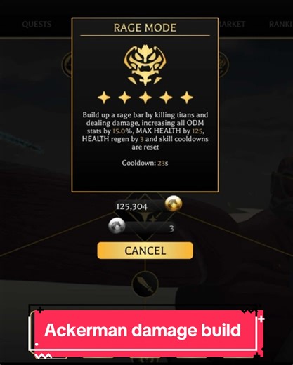 Levi Ackerman ODM Damage Build in Roblox