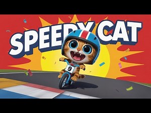Speedy Cat’s Big Bike Race! 🚴✨ Fun Cartoon for Kids Cute Cat Adventure Animation USA Kids TV
