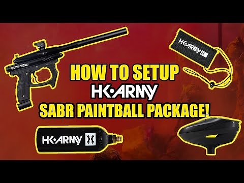How to setup HK Army SABR Paintball package!