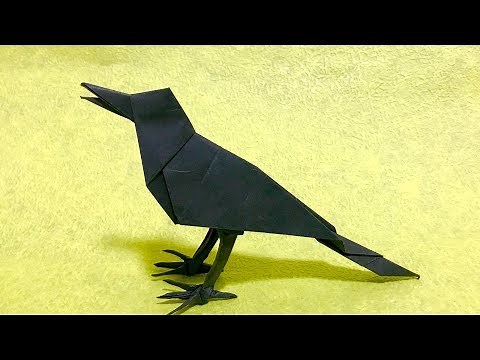 折り紙 カラス ORIGAMI CROW