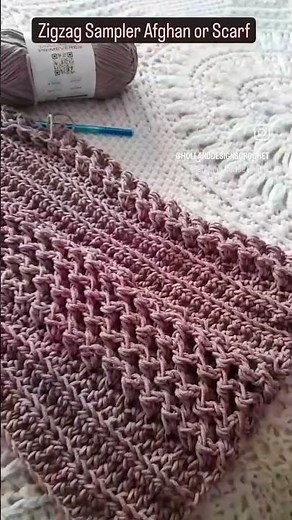 Zigzag Sampler Afghan or Scarf | Bonus #crochet pattern | Link in Description