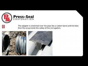 How to install an HDPE corrugated pipe adapter