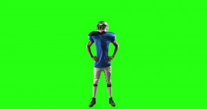 American Football Player On Green Screen Stock Footage Video (100% Royalty-free) 14682895 | Shutterstock