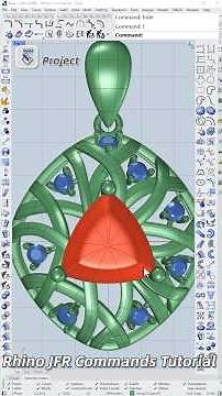 Jewelry CAD | Rhino 3D | Design | Jewelry For Rhino | Rhino JFR Command #rhinoceros3d #jewelrydesign