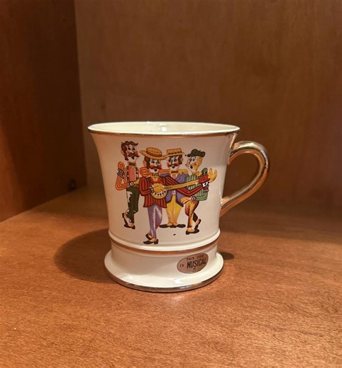 Vintage 1960s Musical Enesco Barbershop Quartet Mustache Mug - Plays "how Dry I Am" - Etsy