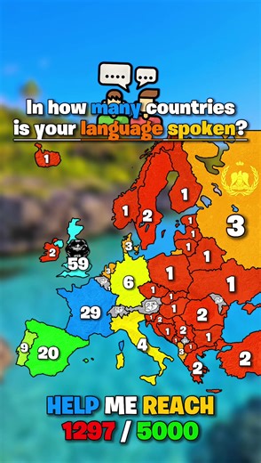 Repost! 🔥💘! // In how many countries is your language spoken? // Have a wonderful day! 💞🌹 . . . #Europe #ali_maps #mapper #Mapping #Map #❤️ #edit #edit #uk