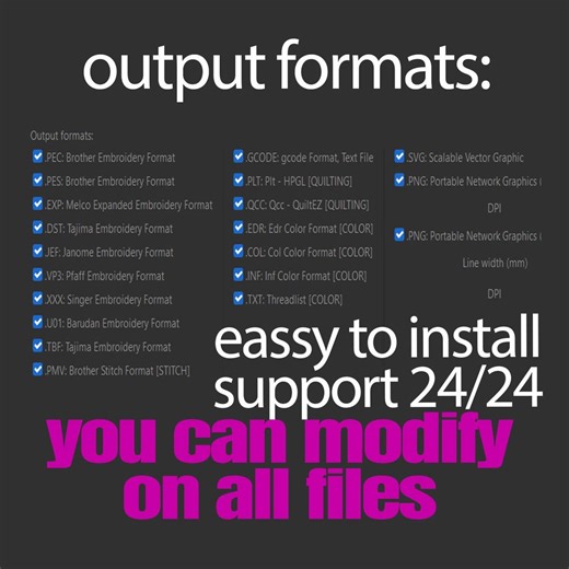 Software to Open Embroidery Pes Files Editor Software for Dst Exp Jef Vp3 - Etsy