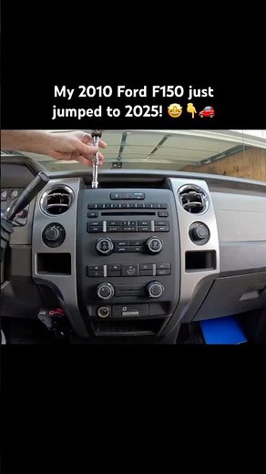Upgrade a 2010 Ford F150 radio to a 2025 9" Android 14 head unit. #carplay #androidauto #fordf150