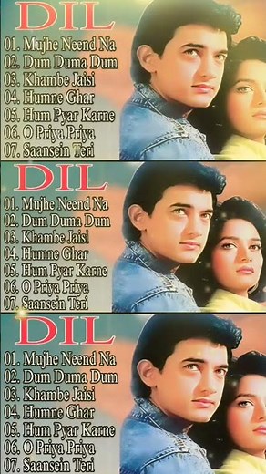 Dil Movie All Song, Aamir Khan, Madhuri Dixit