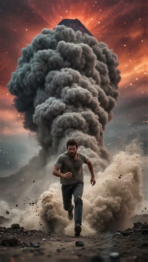 The 1000° Cloud #volcano #science #shorts #pyroclasticflow #geology #humanlimits