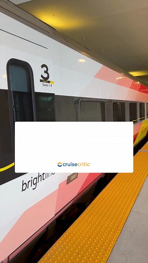 Cruising just got easier with the Brightline Train! Enjoy comfortable seating, complimentary Wi-Fi, and no need for rental cars to get to your port 🚅 | Cruise Critic