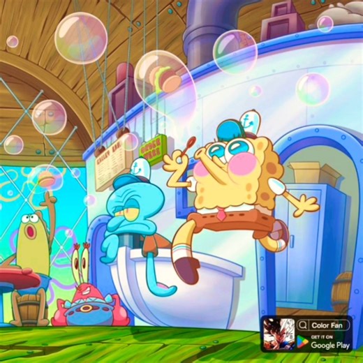 Spongebob Squarepants (2007) Spongebob Put To Bubbles Place From: Color Fan