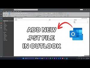 How to add new PST file in Outlook