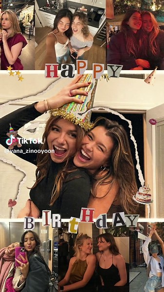 Happy Birthday Photo Dump Slide Collage Template