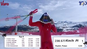 Český lyžař je druhý nejrychlejší na světě! Vlajku si vzal i na stupně - Sport.cz