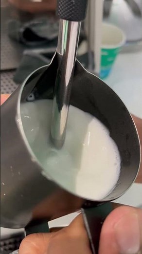 How to make foam #latteart #shorts #youtubeshorts #baristaali