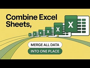 How to Combine Multiple Excel Sheets into One Workbook | Merge Excel Sheets
