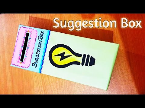 DIY suggestion box / How to recycle an old shoes box /making a suggestion box out of a shoes box.