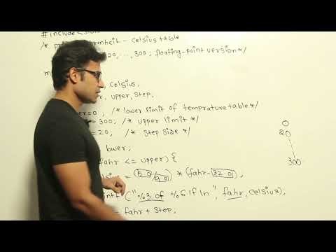 Lecture-12 DS Write a program to print Fahrenheit celsius table Continue