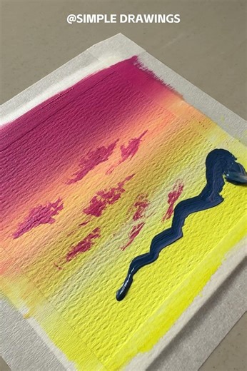 Smearing paint has never looked so good 😍 #painting#acrylicpainting #shors