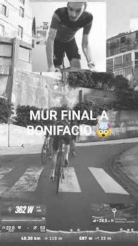 Tu penses en finir tranquillement, et tu vois ce MUR en face !!! 🚵🥵 #cycling #rouvy