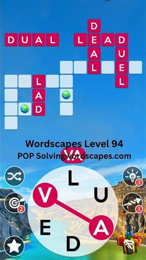 Wordscapes Level 94 Answers