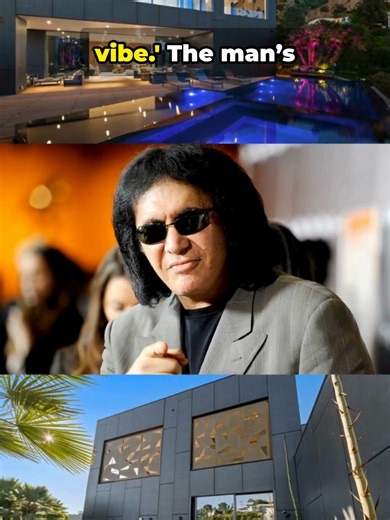 Gene Simmons' astonishing $400 million net worth and his spectacular $25 million Malibu mansion are truly legendary! 📷 #GeneSimmons #KISS #MalibuMansion