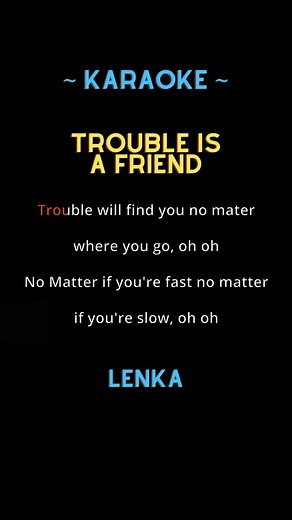 Lenka - Trouble is a friend #karaoke #songrequest #singing #duet #forfunonly #tiktoksong
