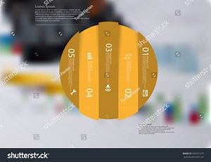Illustration Infographic Template Motif Circle Vertically Stock Vector (Royalty Free) 596751575 | Shutterstock