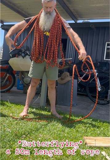 Butterflying Rope for Easy Storage and Tangle-Free Solutions