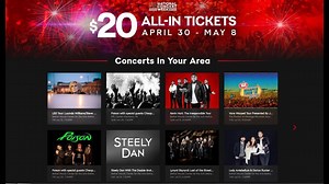 Live Nation Offers $20 All-in Summer Concert Tickets, Includes Nearby Shows