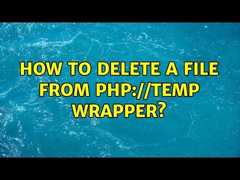 How to delete a file from php://temp wrapper?