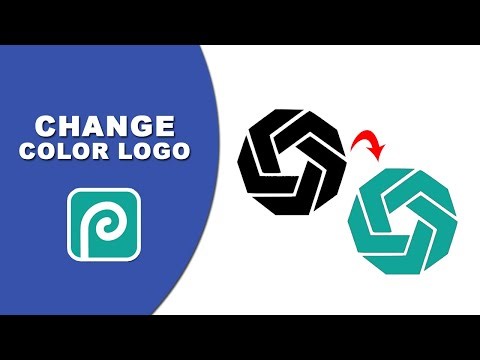 How to change color of logo in photopea