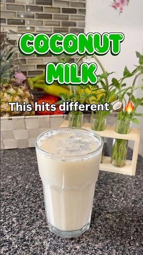Coconut Milk at Home 🥥🔥 | Simple & Refreshing Drink