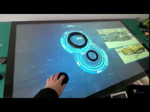 Interactive touch Table with Object Recognition tag program #lcd #objectrecognition #interactive