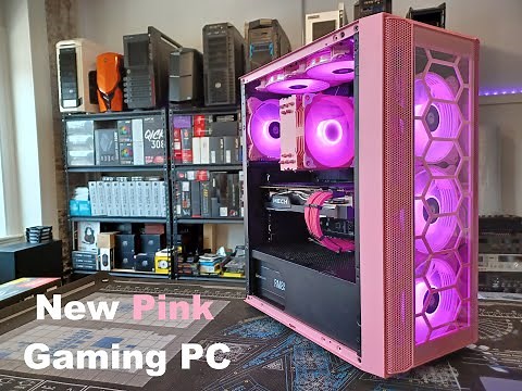PINK PC BUILD!!! The DIYPC Rainbow Flash F4 P Gaming PC