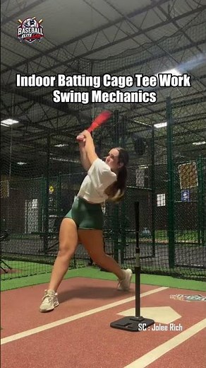 Flawless Tee Work Swing Mechanics In Slow Motion! 😱⚾ #baseball #softball #hitting