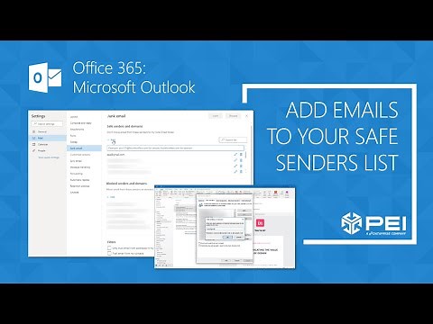 Office 365 - Outlook | PEI - Whitelist Email Addresses