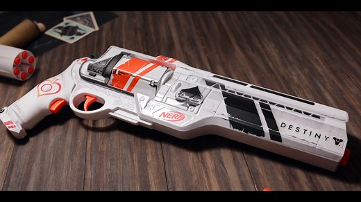 Folding was never an option. Play favorites with this physical NERF LMTD blaster of Cayde-6's iconic Hand Cannon, Ace of Spades. Available today at the Bungie Store as part of Bungie Rewards. ♠ bung.ie/3XvEiIe | Destiny