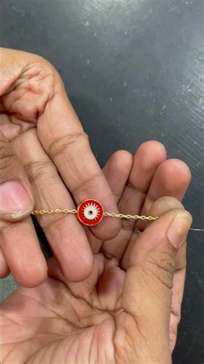 WHATSAPP +919820540700 TO ORDER - Gold/Red Charm Chain Bracelet Women