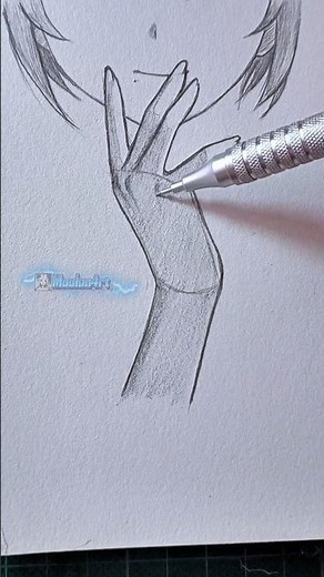 how to draw anime hand easily ##drawing #manga #anime #art #tutorial