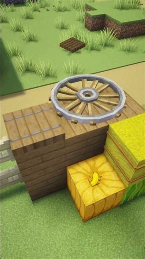 Minecraft Decorative Wagon🤔 #minecraft