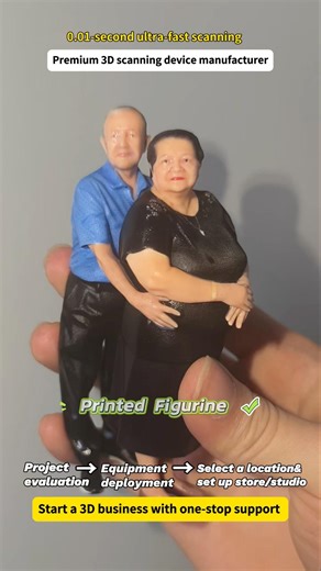 From 3D scanning to the final figurine, Every detail stays just like me! #scanner #businesstips #3d