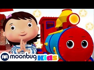 Learn Shapes With Trains Songs | LBB | Trains for Children | Train Song | Moonbug for Kids